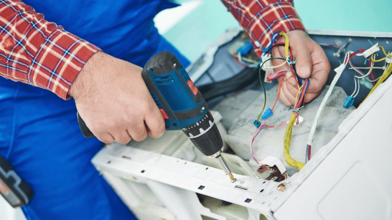 Kiraz Fagor Fagor çamaşır makinesi kart tamiri – Su almama arızası orijinal parça ile giderildi. - Teknik servis örneği